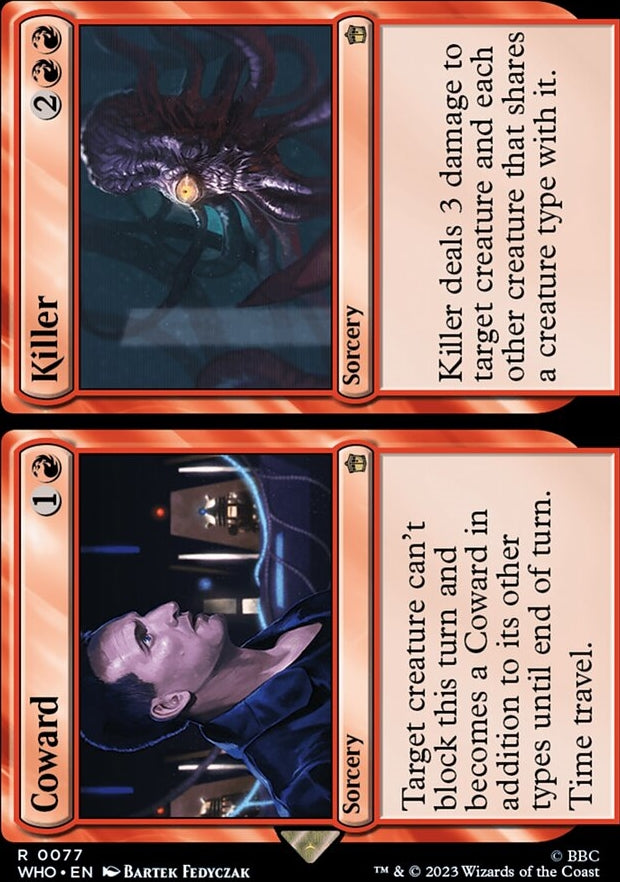 Coward // Killer [#0077 New Cards] (WHO-R)