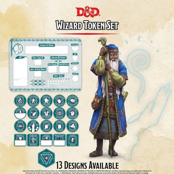 D&D 5E: Wizard Token Set