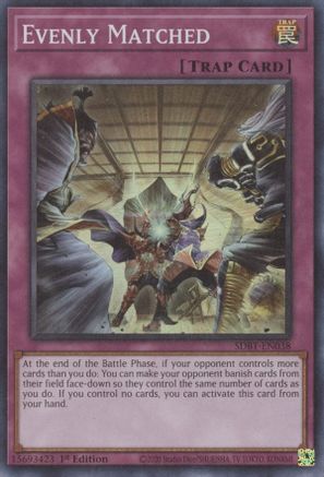 Evenly Matched (SDBT-EN038) Super Rare 1st Edition
