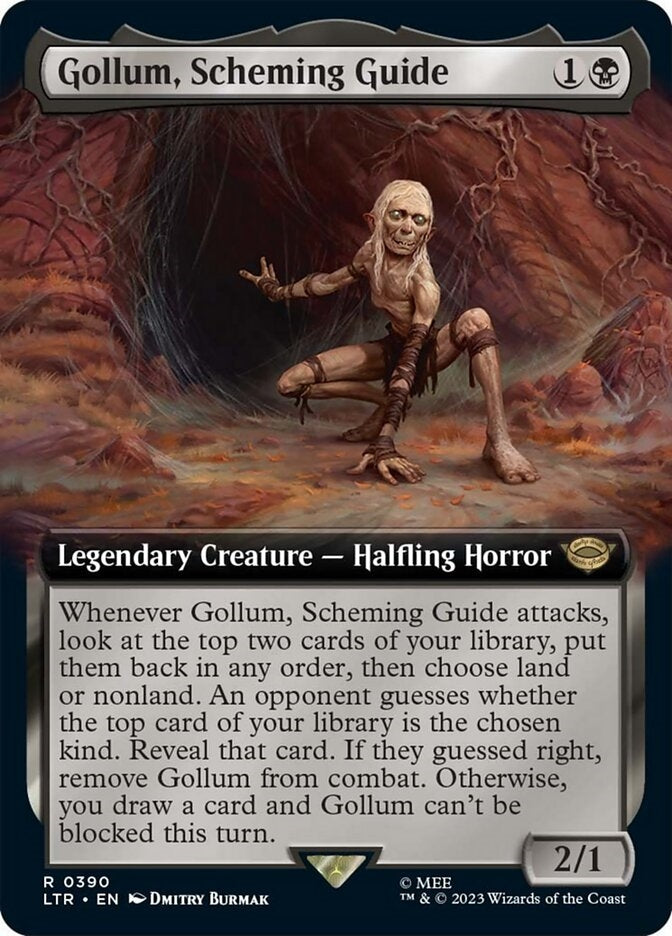 Gollum, Scheming Guide [#0390 Extended Art] (LTR-R)