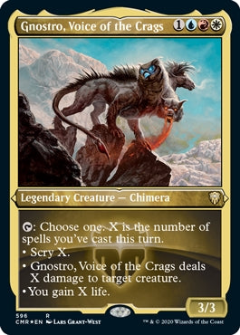 Gnostro, Voice of the Crags [#596 Etched Foil] (CMR-R)