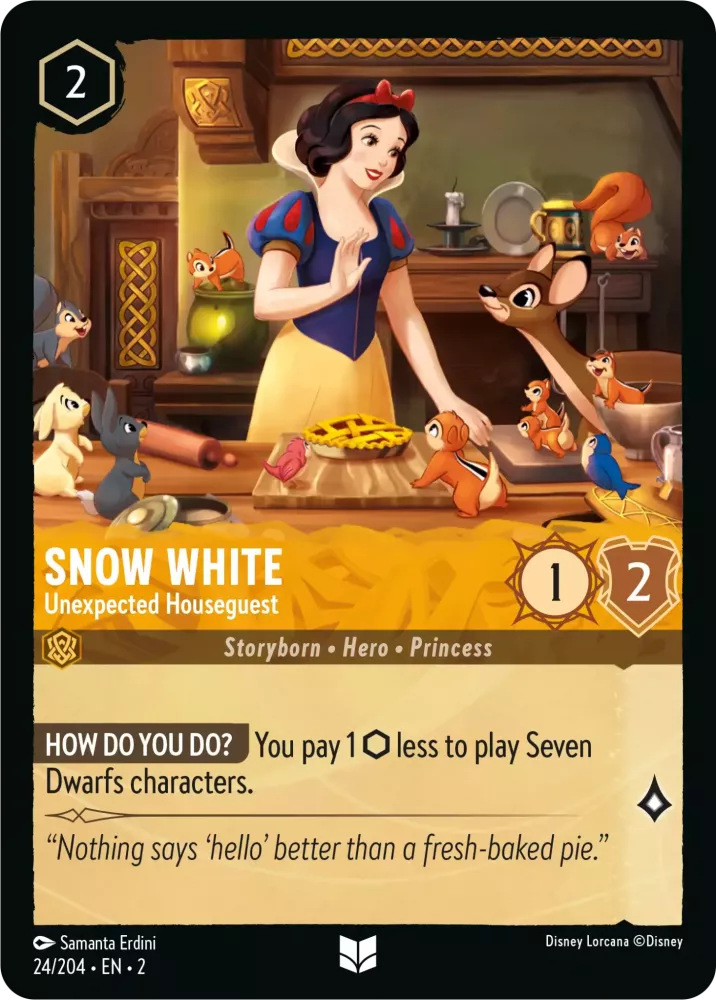 Snow White - Unexpected Houseguest (Rise of the Floodborn 24/204) Uncommon - Near Mint