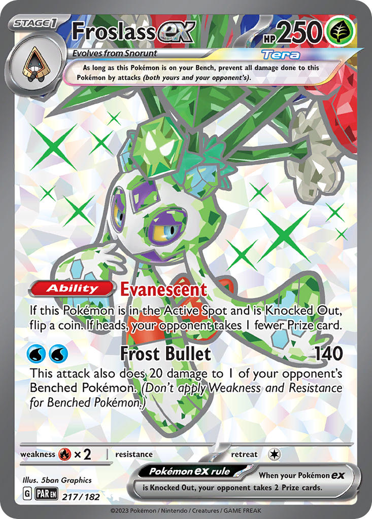 Froslass ex - 217/182 (PAR) Ultra Rare - Near Mint Holofoil