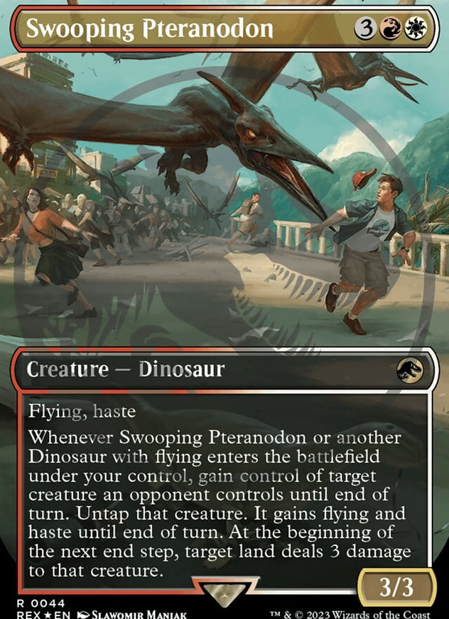 Swooping Pteranodon [#0044 Embossed Foil] (REX-R)