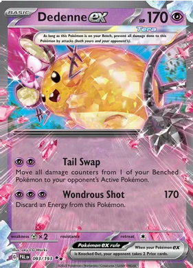 Dedenne ex - 093/193 (PAL) Double Rare - Near Mint Holofoil