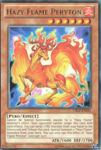 Hazy Flame Peryton (CBLZ-EN031) Rare - Near Mint Unlimited