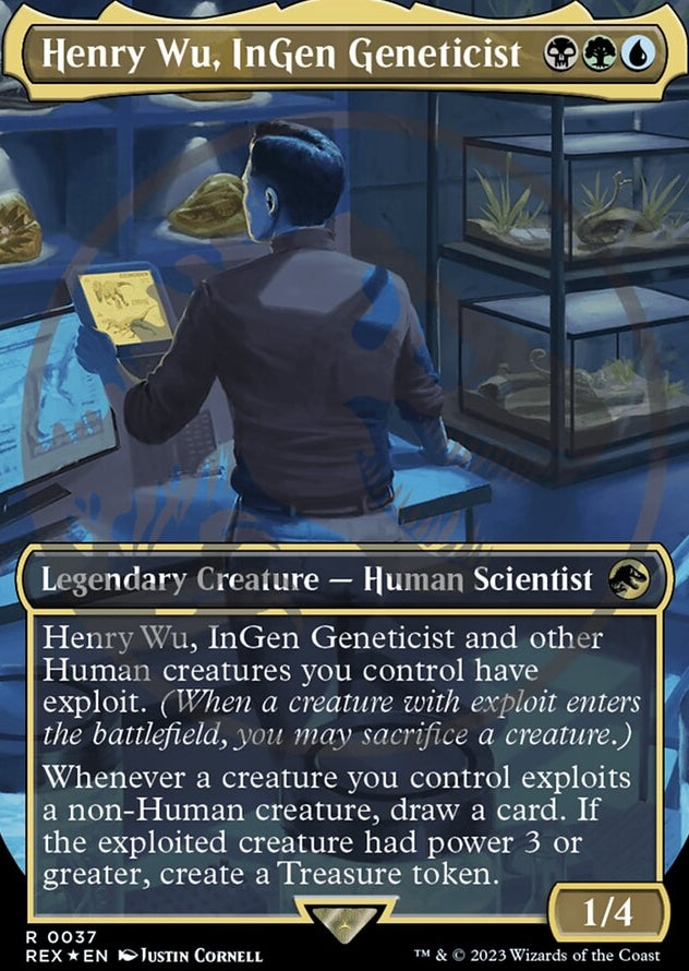 Henry Wu, InGen Geneticist [#0037 Embossed Foil] (REX-R)