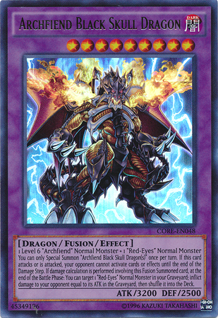Archfiend Black Skull Dragon (CORE-EN048) Ultra Rare - Near Mint Unlimited