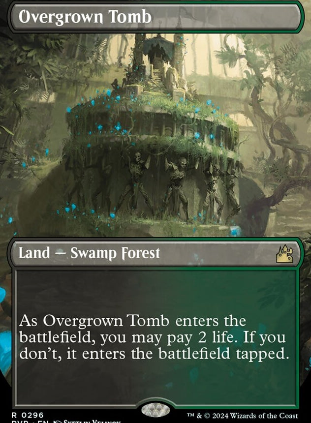 Overgrown Tomb [#0296 Borderless Shocklands] (RVR-R)