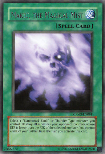 Makiu, the Magical Mist (CRMS-EN091) Rare - Near Mint Unlimited