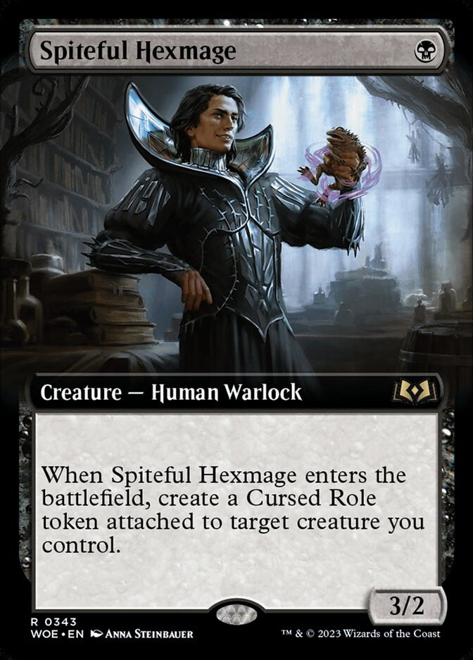 Spiteful Hexmage [#0343 Extended Art] (WOE-R)
