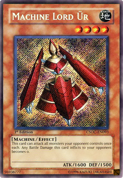 Machine Lord Ur (CSOC-EN093) Secret Rare - Near Mint 1st Edition