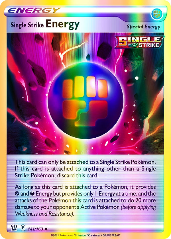 Single Strike Energy - 141/163 (SWSH05) Uncommon - Near Mint Reverse Holofoil