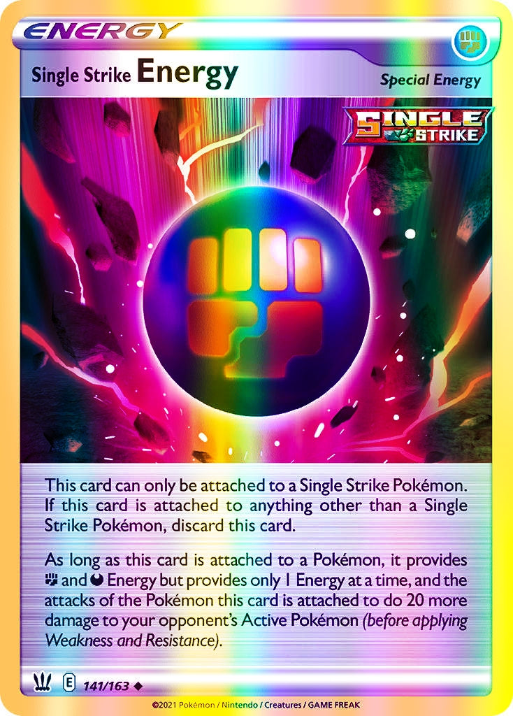 Single Strike Energy - 141/163 (SWSH05) Uncommon - Near Mint Reverse Holofoil