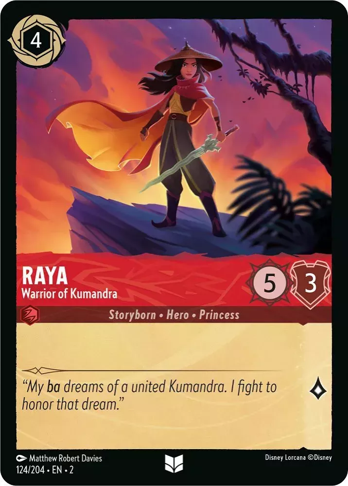 Raya - Warrior of Kumandra (Rise of the Floodborn 124/204) Uncommon - Near Mint