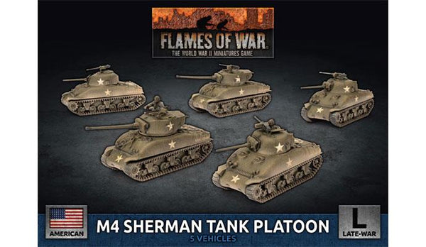 Flames of War: WWII: USA (UBX69) - M4 Sherman Tank Platoon (07/20/19)