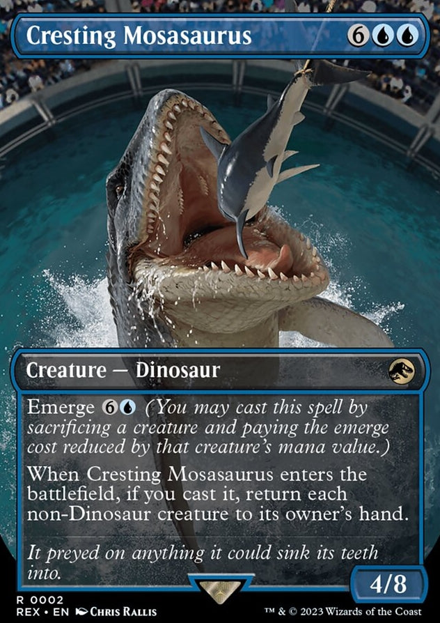 Cresting Mosasaurus [#0002 Borderless] (REX-R)