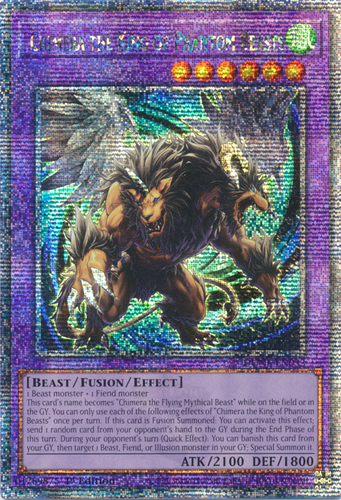 Chimera the King of Phantom Beasts  (DUNE-EN033) Quarter Century Secret Rare - Near Mint 1st Edition