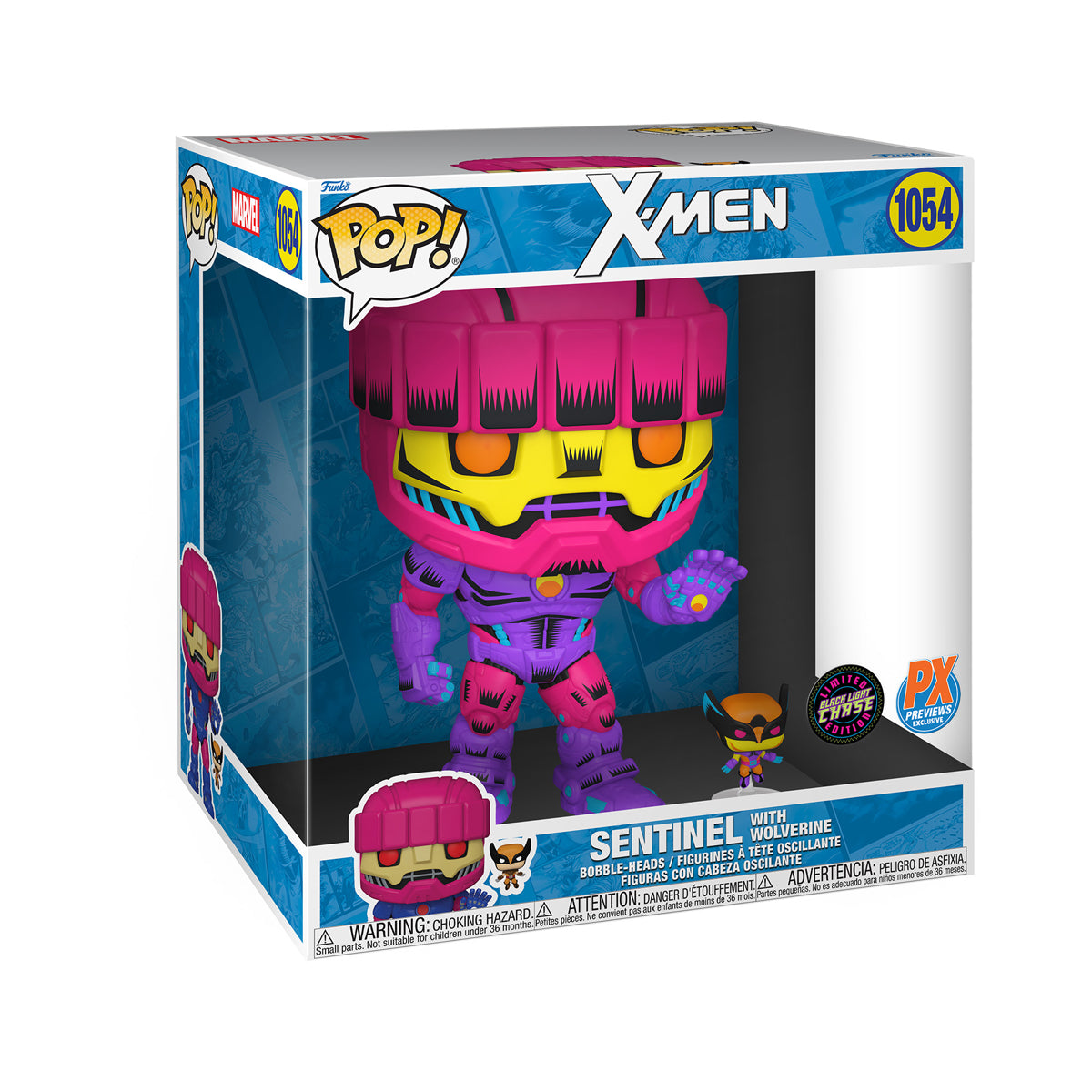 POP Figure (10 Inch): Marvel X-Men #1054 - Sentinel with Wolverine (PX) (Chase)