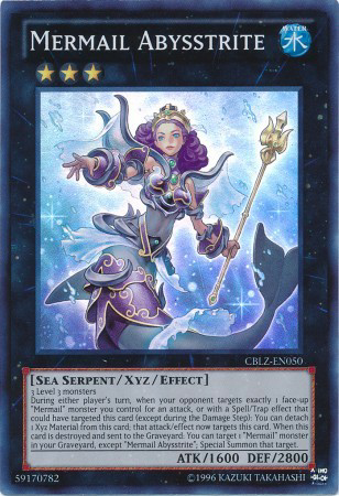 Mermail Abysstrite (CBLZ-EN050) Super Rare - Near Mint Unlimited