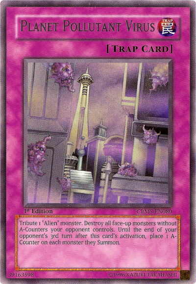 Planet Pollutant Virus (CRMS-EN080) Rare - Near Mint 1st Edition