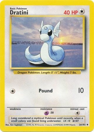 Dratini - 026/102 (BS) Uncommon - Near Mint