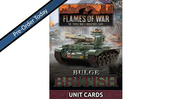 Flames of War: WWII: Unit Card Pack  (FW272U) - Bulge: British