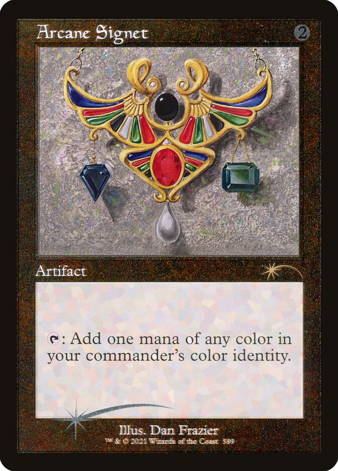 Arcane Signet [#589 Old-Frame] (SLD-R-FOIL-ETCHED)