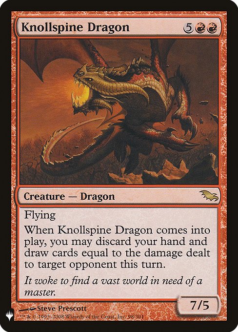 Knollspine Dragon [Mystery Booster #0994] (SHM-R)