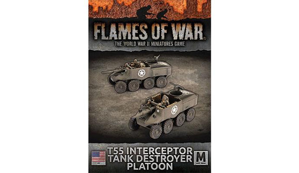 Flames of War: WWII: USA (UBX97) - T55 (3-inch) Interceptor Tank Destroyers (x2)