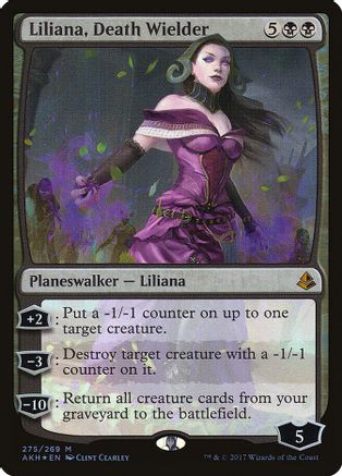 Liliana, Death Wielder (AKH-M-FOIL)