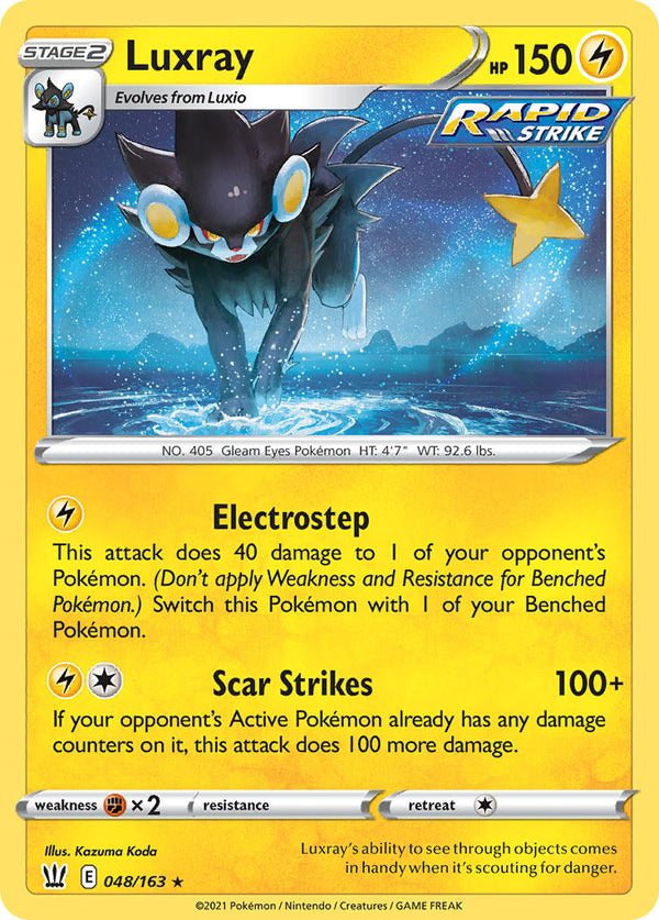 Luxray - 048/163 (SWSH05) Holo Rare - Near Mint Holofoil