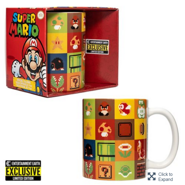 Super Mario Bros. Items and Enemies Mug EE Exclusive