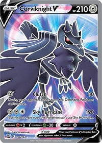 Corviknight V (Full Art) - 156/163 (SWSH05) Ultra Rare - Near Mint Holofoil