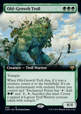 Old-Growth Troll [Extended Art #365] (KHM-R)