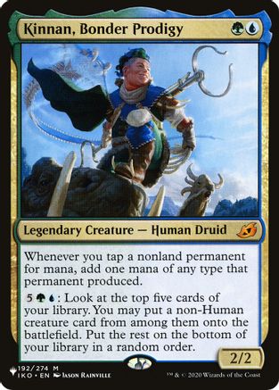 Kinnan, Bonder Prodigy (IKO-M-LIST)