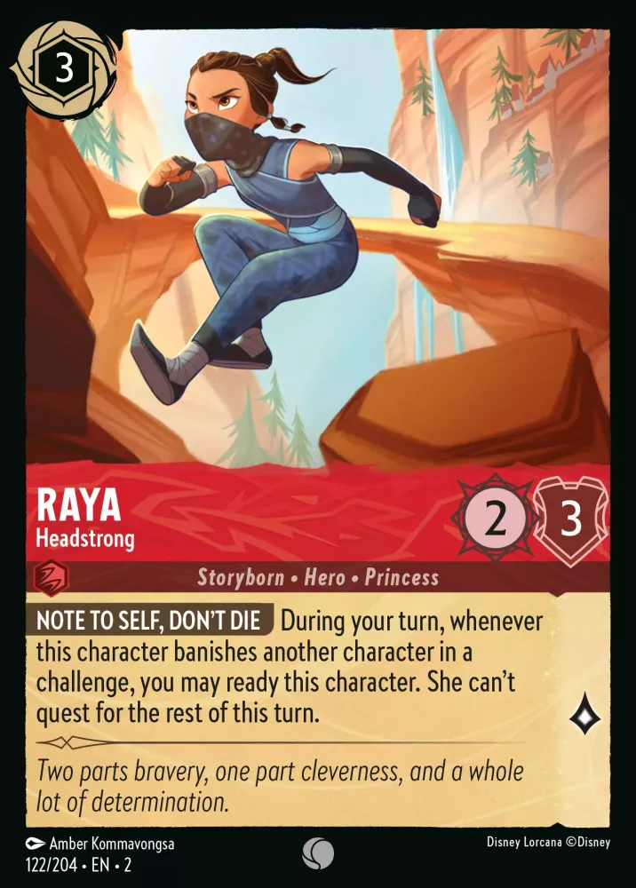 Raya - Headstrong (Rise of the Floodborn 122/204) Common - Near Mint