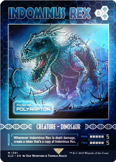 Indominus Rex [#1391 Polyraptor] (SLD-R) Rainbow Foil