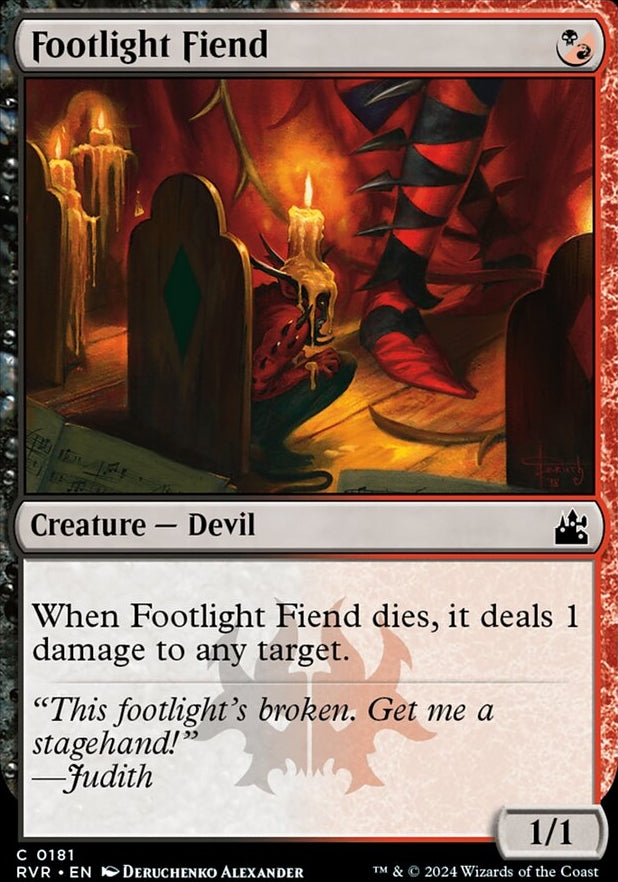 Footlight Fiend [#0181] (RVR-C)