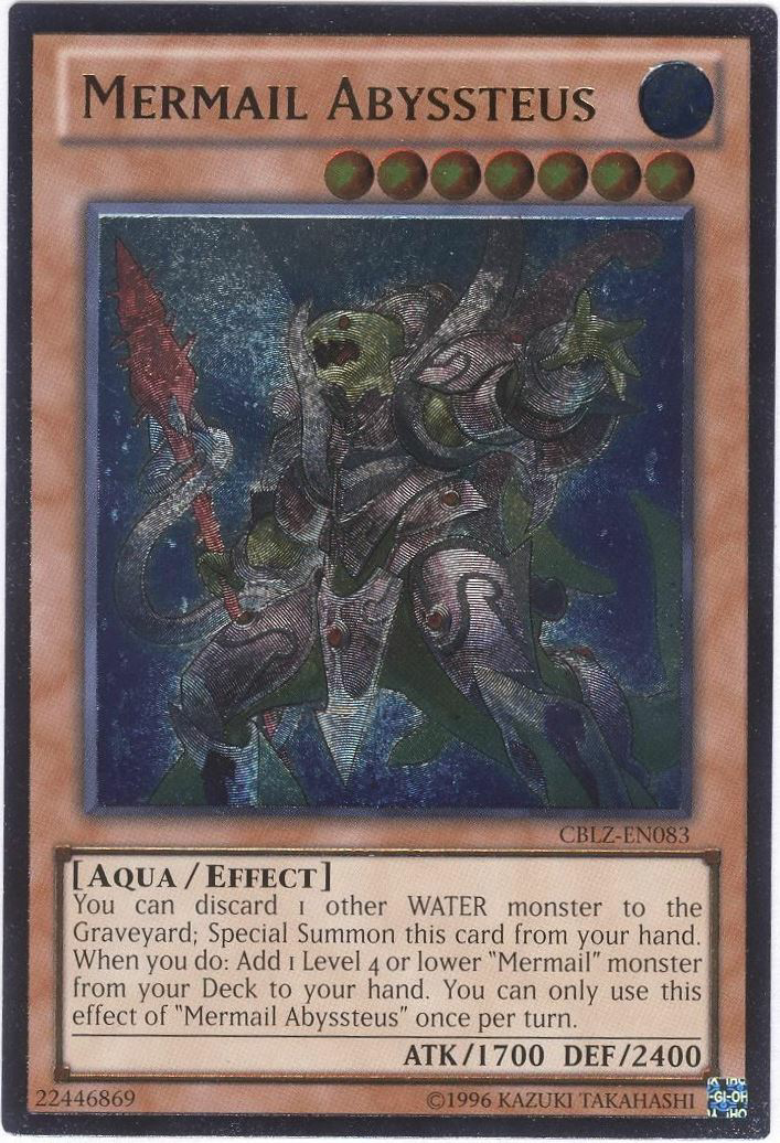 Mermail Abyssteus (CBLZ-EN083) Ultimate Rare - Near Mint Unlimited