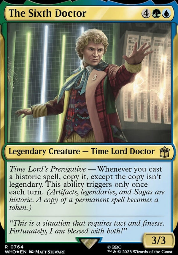 The Sixth Doctor [#0764 Surge Foil] (WHO-R)