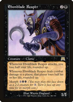 Ebonblade Reaper (ONS-R-FOIL) Moderate Play