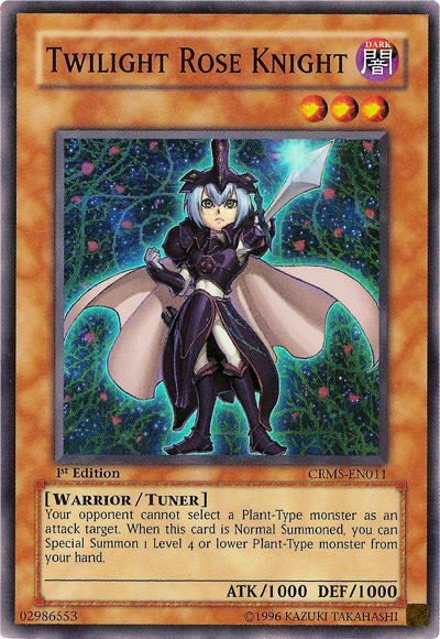 Twilight Rose Knight (CRMS-EN011) Super Rare - Near Mint 1st Edition