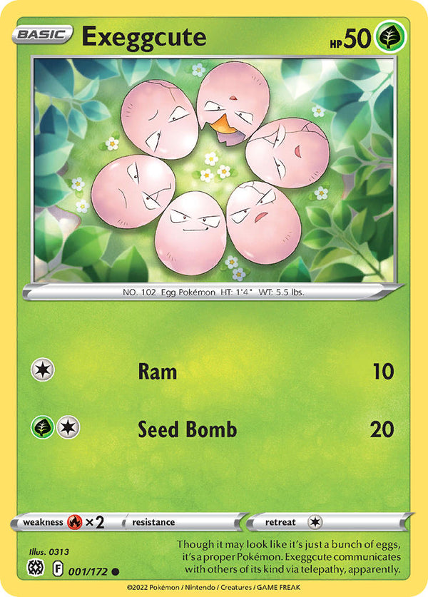 Exeggcute - 001/172 (SWSH09) Common - Near Mint