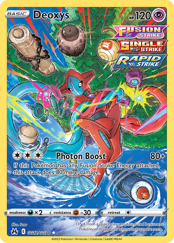 Deoxys - GG12/GG70 (CRZ:GG) Holo Rare -  Near Mint Holofoil