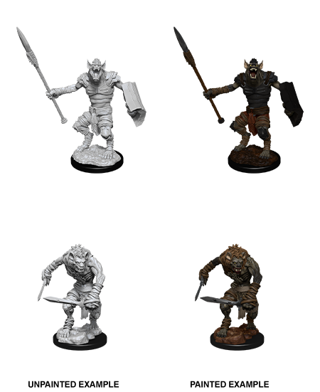 D&D: Nolzur's Marvelous Miniatures - Gnoll & Gnoll Flesh Gnawer W12