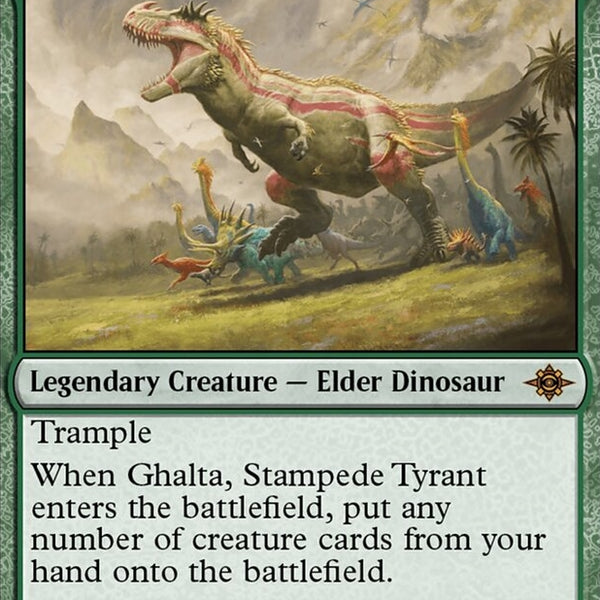 mtg ghalta commander deck Ghalta, Stampede Tyrant [#0185] (LCI-M)