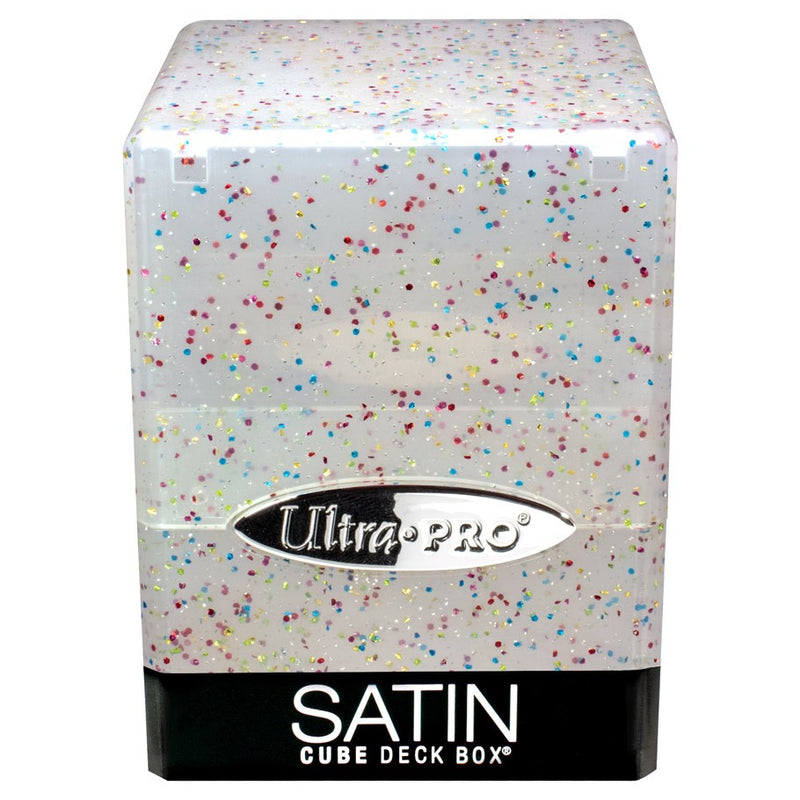 Ultra-PRO: Satin Cube Deck Box - Glitter: Clear