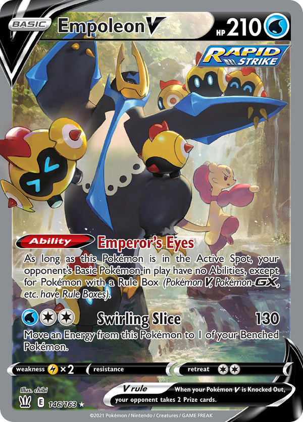 Empoleon V (Alternate Full Art) - 146/163 (SWSH05) Ultra Rare - Near Mint Holofoil