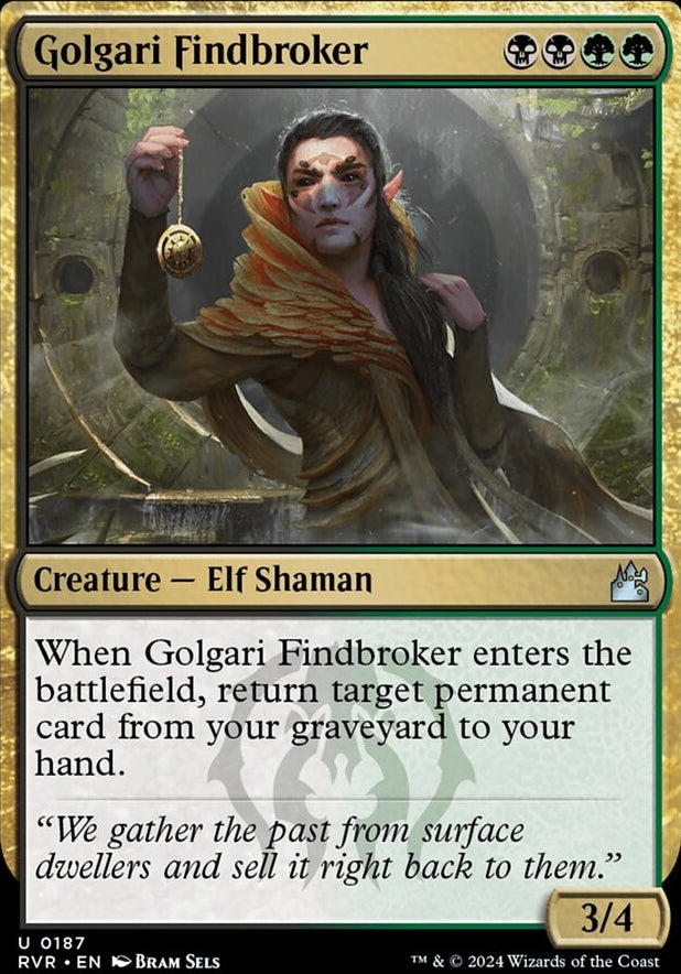 Golgari Findbroker [#0187] (RVR-U)